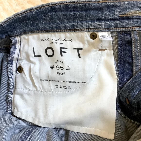 LOFT Denim Mini Skirt - Picture 12 of 13